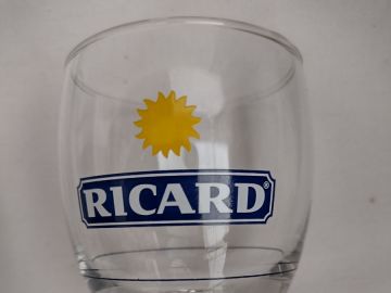 Ricard carafe flacon 1 litre 1/2 soleil