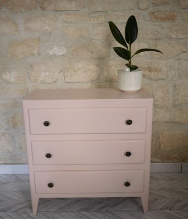 Commode vintage rose