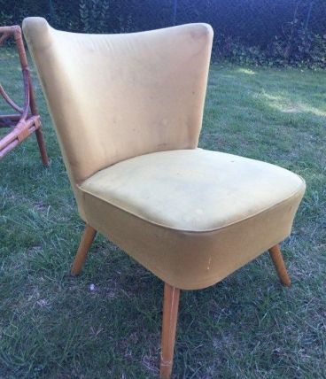 Fauteuil Vintage pieds compas années 50