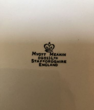 Assiettes plates Myott Meakin 1982