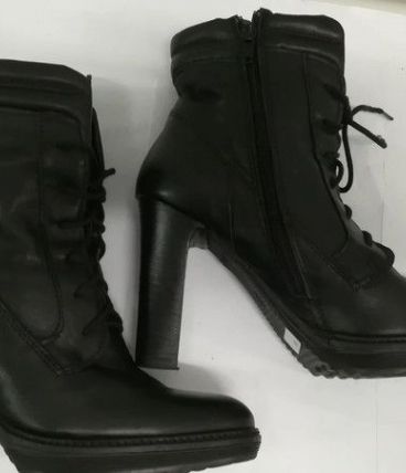 481A* MANAS sexy boots noirs cuir (37)