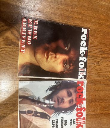 2 magazines rock &amp; folk de 1972