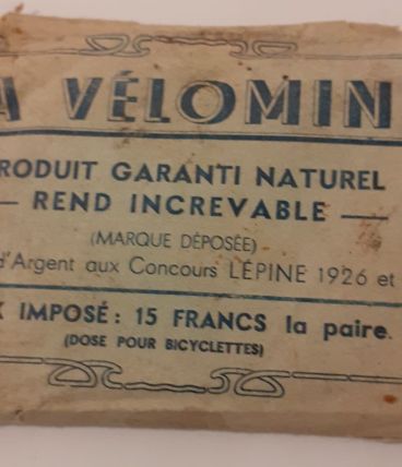 Sachet de Vélomine de 1926 anti crevaison de l'époque bonjou