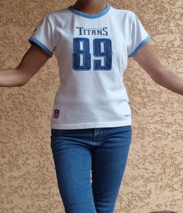 ✅  Top TShirt Vintage NFL Titans du Tennessee N°89 Reebok