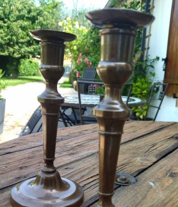 Lot de 2 bougeoirs 