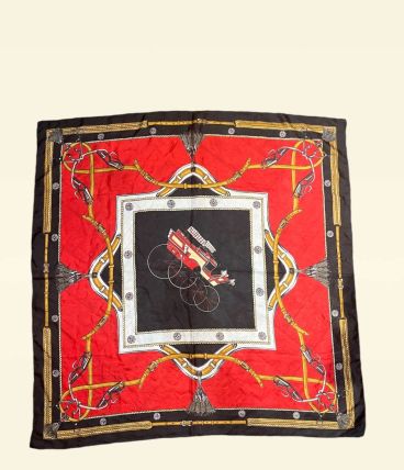 foulard en soie vintage 