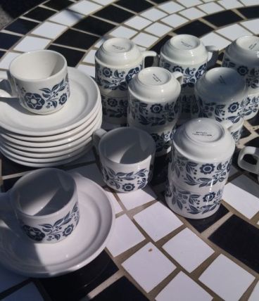 Lot de 16 tasses bar expresso et 8 soucoupes 