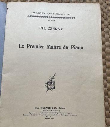 Livret de partition : le premier maître de piano 