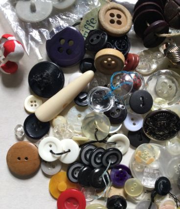 Gros lot de boutons vintage 