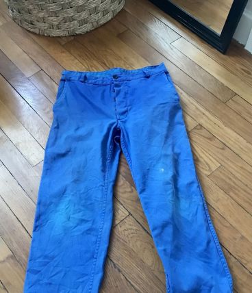 Pantalon bleu de travail vintage