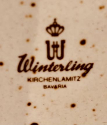 4 assiettes desserts Winterling Bavaria