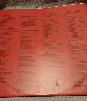 vinyle 33 t Ramones end of the Century + pochette paroles Si