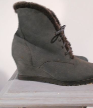 ARCHE CHAUSSURES BOTTINES NOIR T 38 NEUF CUIR DAIM