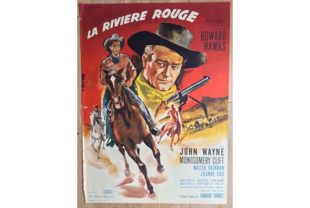 Affiche de cinéma - La rivière rouge