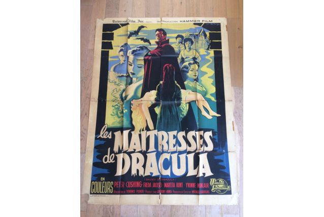 Affiche cinéma - Les maitresses de Dracula