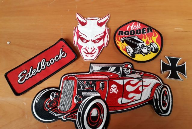   lot badge patche ecusson hot rod