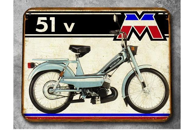 Plaque métal Motobecane 51V