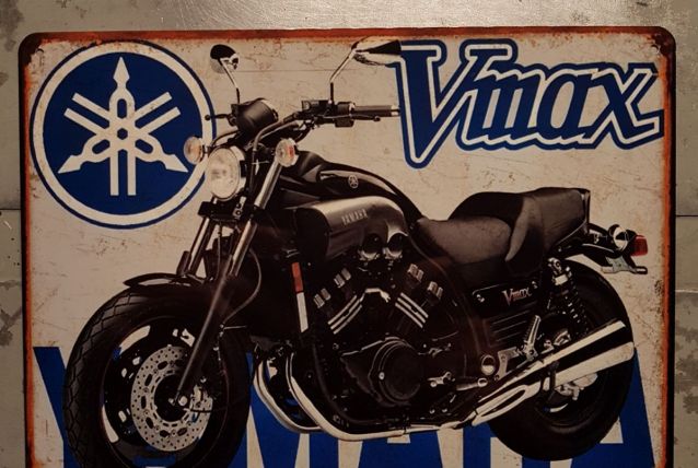 Plaque métal Yamaha 1200 Vmax