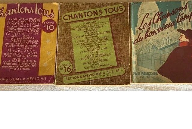 Cahiers de chansons